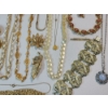 Image 11 : Large Lot of Assorted Costume Jewelry: Necklaces, Mickey Mouse Watch, Earrings, Bracelets, Pins