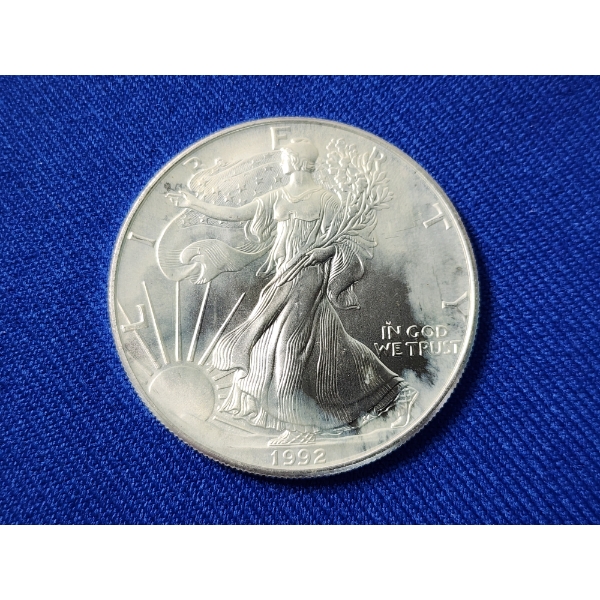 1992 American Silver Eagle - 1 oz .999 Fine Silver Coin