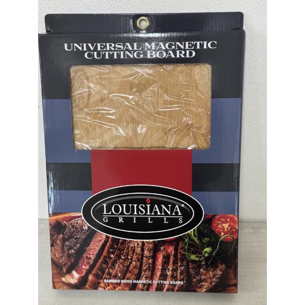Louisiana Grills Bamboo 14" x 11" Wood Magnetic Cutting Board - Brand New In The Package 