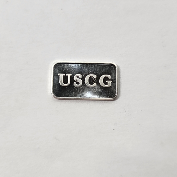 Extremely Rare USCG Silver 1 Gram .999 Fine Pure Silver Troy Oz Bar - Low Production Bar