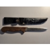 Image 3 : (2) Knives - Folding Knife with Pearl Handle and Double Sided Knife with Leather Sheath