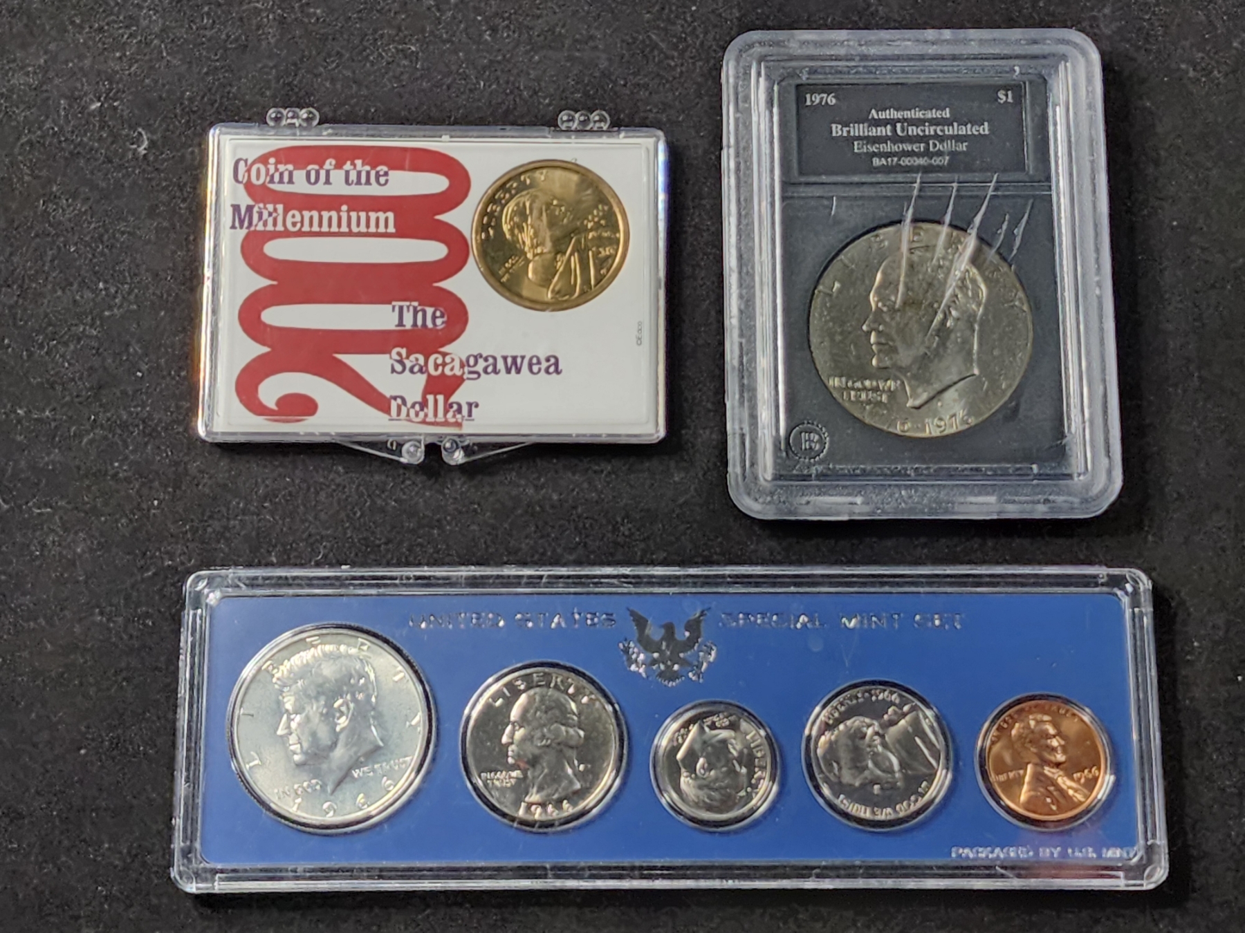 Lot of Assorted United States Collectible Coins in Displays Ft. 40% ...