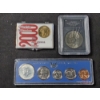 Image 2 : Lot of Assorted United States Collectible Coins in Displays Ft. 40% Silver Half Dollar & More!