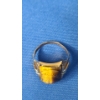 Image 6 : Men's 10K Gold Carved Cameo Ring With Tiger's Eye & Diamonds - Size 9.5 - Weight: 5.2g