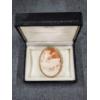 Image 1 : Gold Colored Cameo Broch With Majestic Horse Artwork 