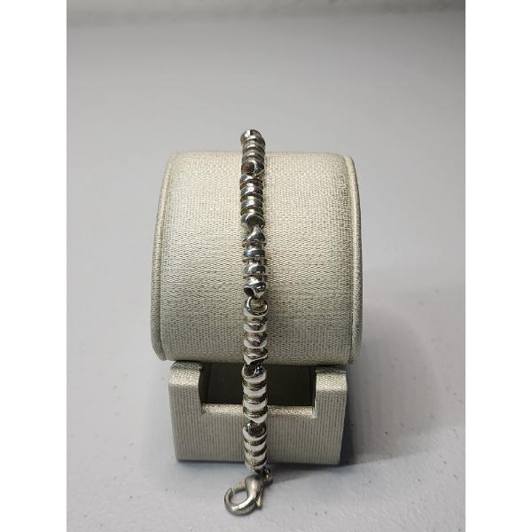 Sterling Silver 8" Link Bracelet - Total Weight: 28.5g