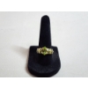 Image 1 : 14K Gold Peridot Cluster Ring - Size 8 - Total Weight 2.8g