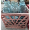Image 6 : Vintage Tiffany Blue, Gold & Cream Lifetime China Co. Alliance Ohio Dish Set & Blue Canning Jars
