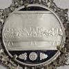 Image 4 : Jesus Last Supper 90% Silver Pendant on 24" Stainless Steel Fashion Necklace