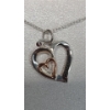 Image 4 : Sterling Silver "Sisters" Footnotes Heart Necklace & More - Weight: 14.4g