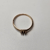 Image 3 : 10K Yellow Gold Ring - Size 8 - Total Weight: 1.2g