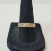 Image 1 : 10K Yellow Gold Solitaire-Style Ring - Size 7 - TW: 1.8g