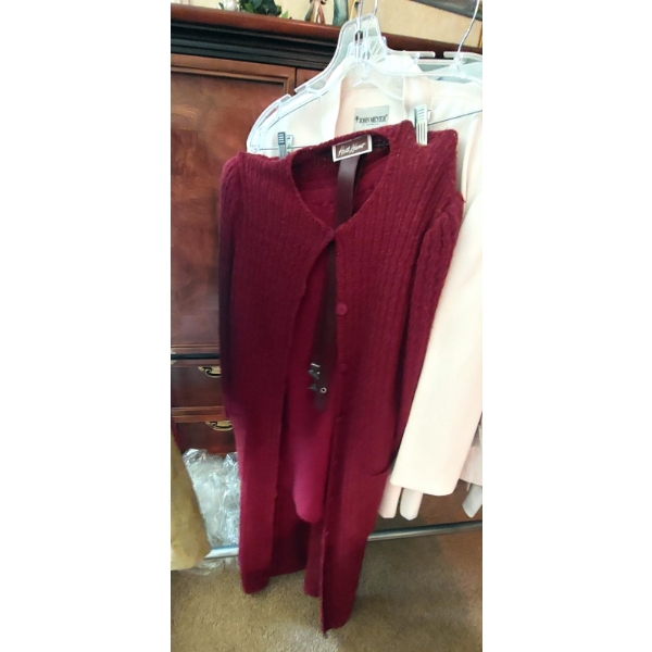 3 Pcs High End John Meyer Blouse & Jacket - Plaza South Jacket - Knit Vest & Keith Adams Sweater