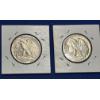 Image 2 : Two 1945 90% Silver Walking Liberty Half Dollars