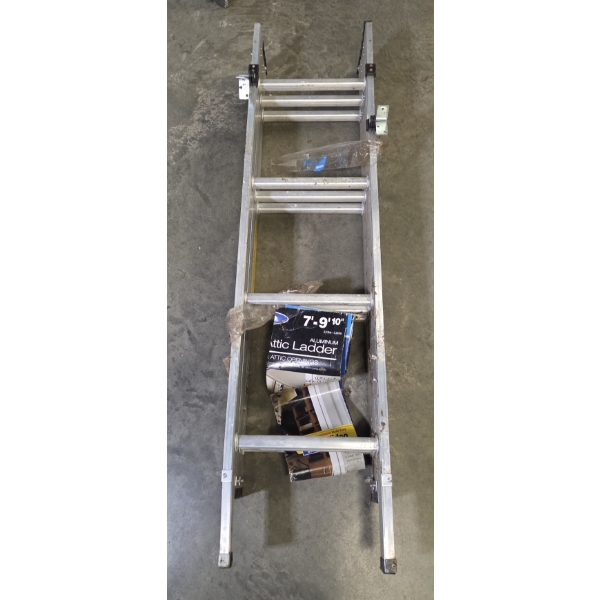 New Werner Aluminum 7'-9' Attic Ladder