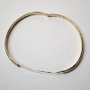 Image 1 : Gorgeous 14K Gold Engraved Bangle Bracelet Total Weight: 3.7g