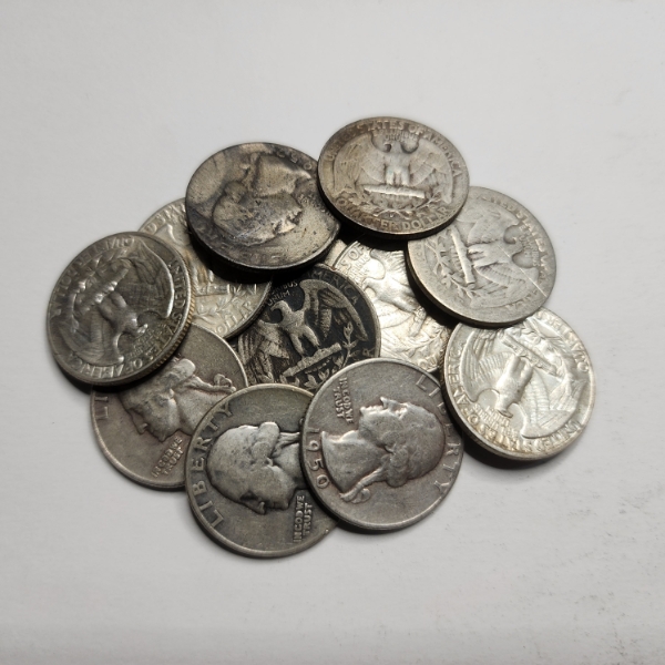 $3.00 Face Value in Assorted 90% Silver United States Quarters