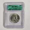 Image 1 : 1962-D 90% Silver Franklin Half Dollar certified as MS60 by Independent Coin Graders (ICG)
