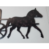 Image 2 : Home Interiors & Gifts: Horse and Buggy Metal Hangable Wall Art