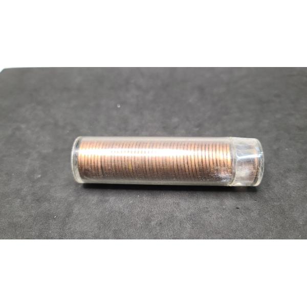 Tube Of (45) 1955 Lincoln Wheat Ear Pennies - Face Value: $0.45