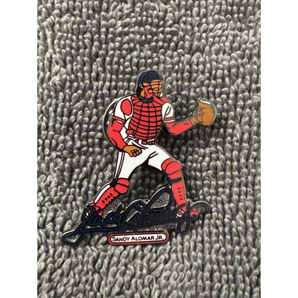 1997 Cleveland Indians Sandy Alomar, Jr Collector Pin - Mint Condition