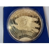 Image 3 : 24K Gold Plated Silver Round - 248.9 Grams .999 Fine Silver - Incredible Collector's Piece! 