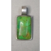 Image 5 : Sterling Silver Southwestern Style Cuff Bracelet & Pendant With Turquoise - Total Weight:  37.7g