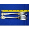 Image 3 : x2 Gorham Chantilly Sterling Silver Salad Forks - Weight: ~74g