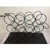 Image 3 : Wine Rack - Glass Wine Decanter - Homeware set of 2 Wine Glasses