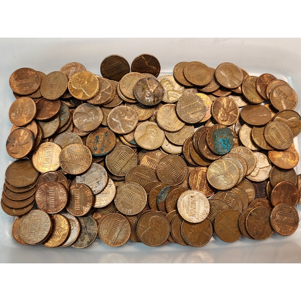 Over ~180 Unsearched Pre 1980's United States Lincoln Pennies TW: 586.8g