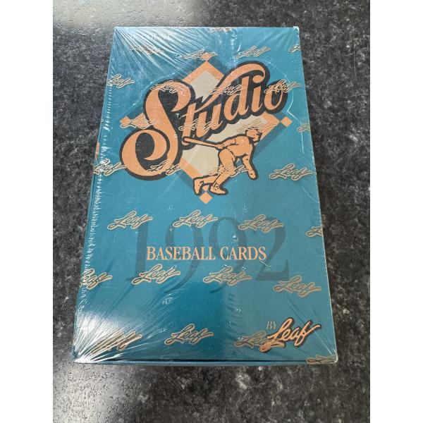 1992 Unopened Leaf Studio MLB Baseball Wax Box - 48 Packs - Factory Sealed - Mint Condition