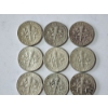 Image 5 : x12 Assorted Years & Mint Marks U.S. 90% Silver Roosevelt Dimes FV: $1.20