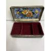 Image 2 : Floral Stained Glass Jewelry Box with Ring and Small Compartments - 7 inches 