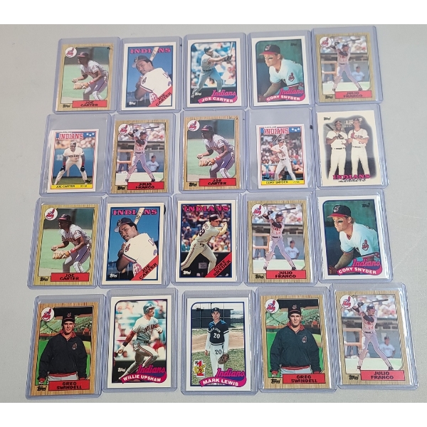Assorted Topps Tiffany Indians Baseball Cards 