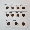 Image 1 : Lot of 11 Assorted U.S. Cents: (10) Wheat Cents & (1) 2025 Cent