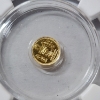 Image 2 : Undated Egyptian Eye of Ra Gold Coin - 1/500th ozt .9999 Gold - Graded by NGC MS70