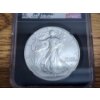 Image 2 : 2021 W Silver American Eagle - Eagle Landing T-2 FDOI Gaudioso Signed - 1 oz .999 Fine Silver