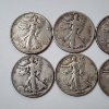 Image 2 : 10 Assorted Years United States 90% Silver Walking Liberty Half Dollars - Face Value: $5.00