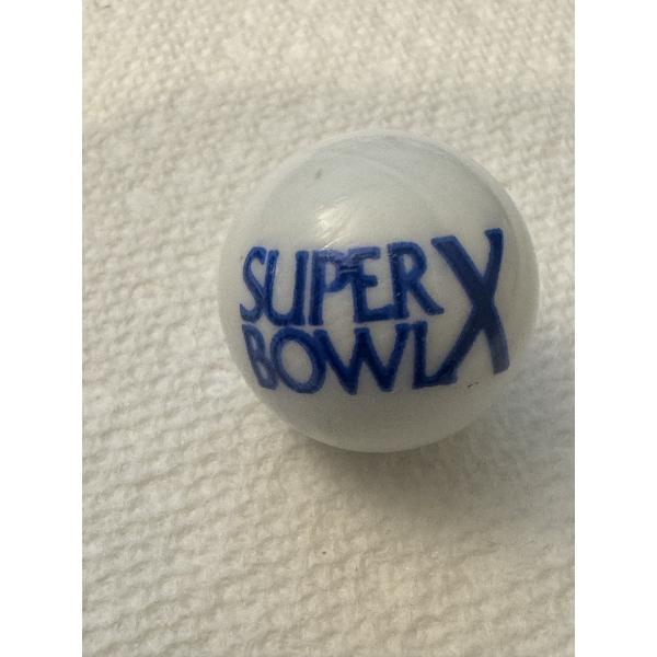 Super Rare NFL Super Bowl X One Inch Shooter Marble - Mint Condition