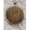 Image 1 : 1.5inch Antique Victorian-Era Gold-Filled Locket ft. Engraved Foliage and Geometric Patterns (14.3g)