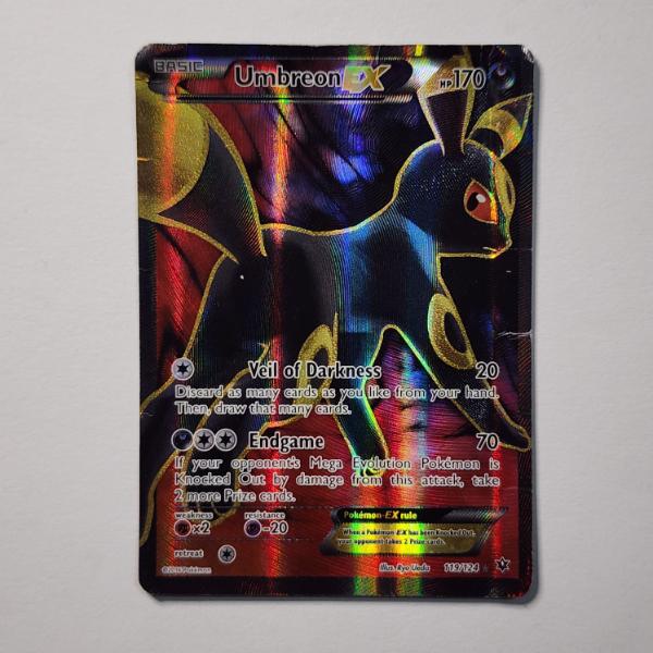 Umbreon EX 119/124 Holo Rare Pokemon Trading Card ~ SOME DAMAGE