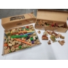 Image 4 : Vintage Tinkertoy Set and Wooden Farm Block Set