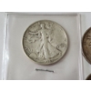 Image 2 : (3) 90% Silver U.S. Coins: 1943 & 1942 Walking Liberty Half Dollars, 1925 Standing Liberty Quarter 