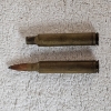 Image 4 : Vintage .300 Weatherby Magnum Rifle Cartridges and Empty Brass Casings In A Plastic Tray