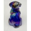 Image 3 : Adorable Degenhart Vintage Glass Dog Figurine- Blue Iridozed
