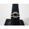 Image 2 : 14K Gold Diamond Ring Enhancer Ring with Diamonds - Size 8 - Total Weight: 4.5g