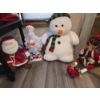 Image 2 : Neat 12" Animated Snowman Tree, Polar Express Santa, Big Snowman Plush, & Fancy Elf All Like New