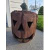 Image 1 : PICKUP IN CANTON - Heavy Carved Wood Lighted Jack O Lantern  
