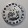 Image 1 : Sealed 5 Troy Ounce .999 Fine SilverTowne Stackable Trademark Prospector Silver Medallion