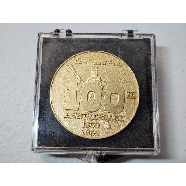 Cincinnati Reds 100th Anniversary Collectible Gold-Tone Token